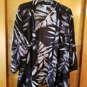 Maggie Barnes by Catherine's open front jacket